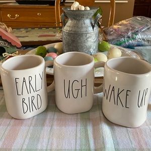 Rae Dunn Mugs set 3
